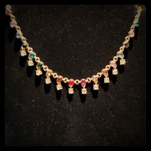5/$22 NWT Beautiful  Rainbow gem necklace.